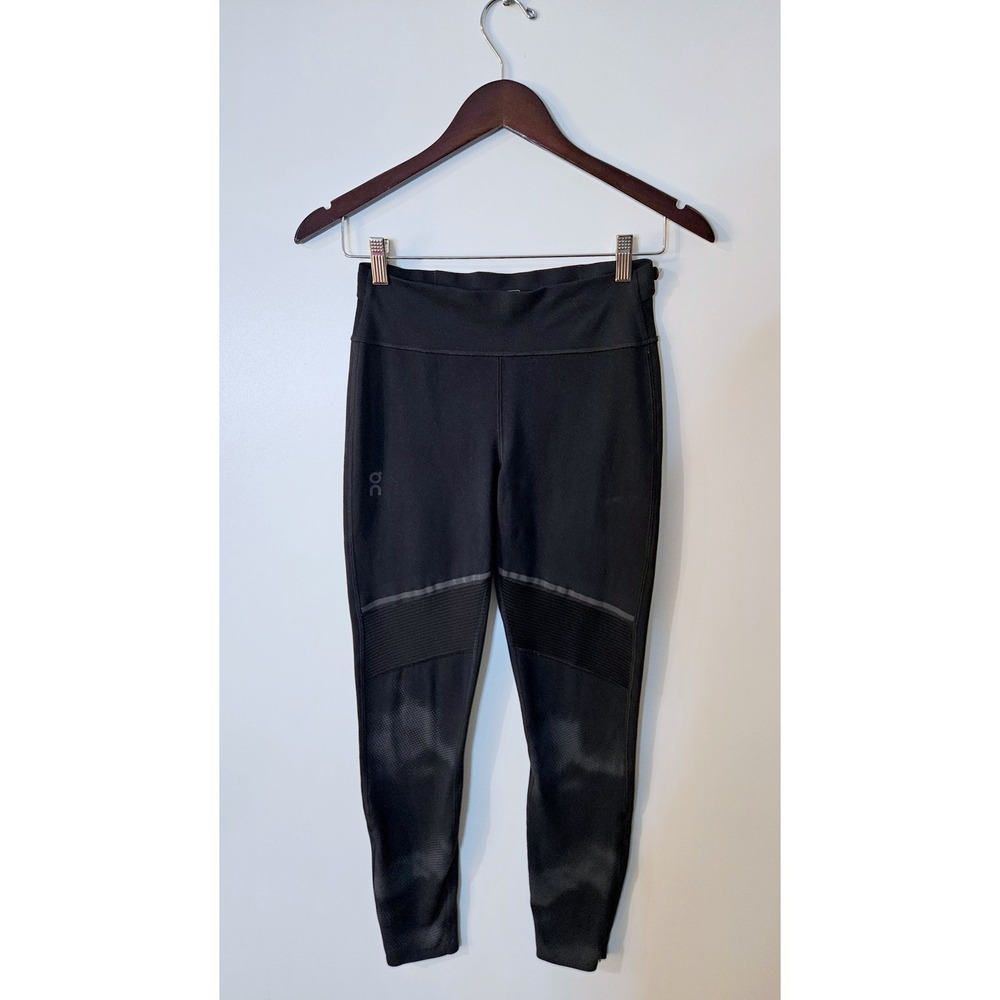 On Running Tights Long Lumos Women Black Reflective Athletic Running Leggings‎ S